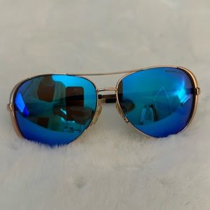Michael Kors Aviator Sunglasses blue rosegold